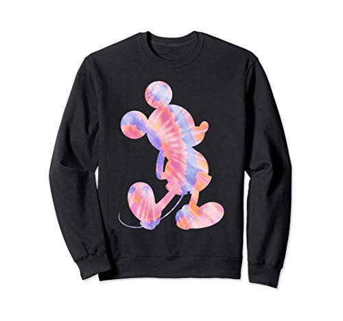 Disney Mickey Mouse Silhouette 90s Tie Dye Sudadera