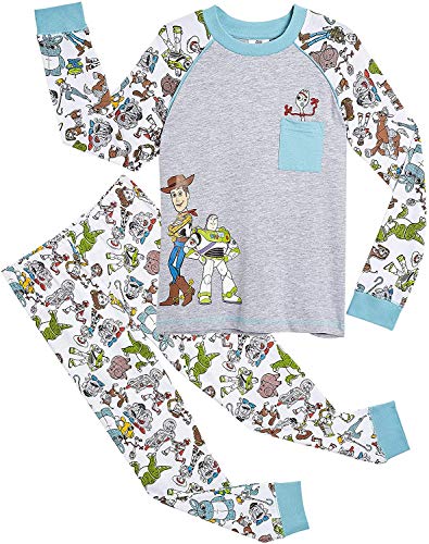 Disney Pijamas para Niños De Toy Story 4! | Ropa Suave Y Cómoda para Dormir De Niño Y Niña | Pijamas De Manga Larga Pixar | ¡ con Woody, Buzz Lightyear y Forky! (5/6 años)