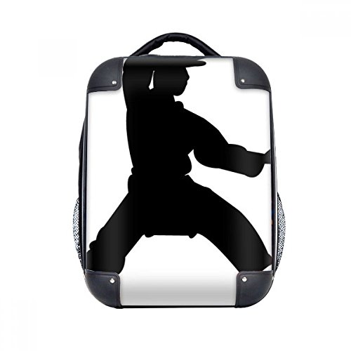 DIYthinker Patrón de Porcelana del Arte marcial de Shaolin Kung Fu Dura de la Caja de Transporte para Hombro Niños Mochila 15" Regalo