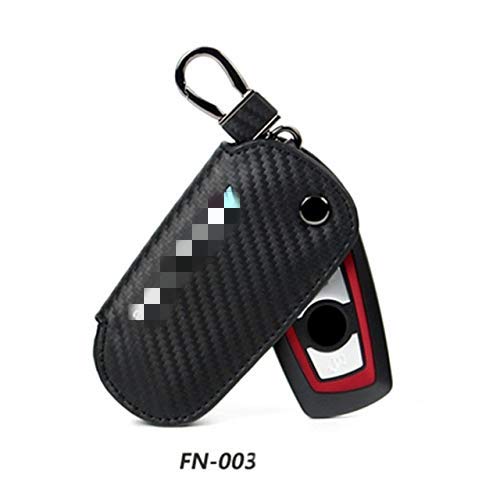 DYBANP Funda de cuero para llave de fibra de carbono para BMW F30 F10 F20 X3 X1 X5 X6 funda de coche para BMW M Key Cover-I