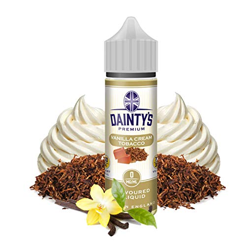 E-Liquid VANILLA CREAM TOBACCO DAINTYS | 60ML TPD | ECO VAPE | Sin Nicotina: 0MG | E-Liquido para Cigarrillos Electronicos - E Liquidos para Vaper 70/30