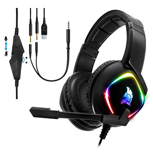 EMPIRE GAMING – Dark Rainbow G-HD10 Auriculares Gamer - Multiplataforma - Sonido Estéreo de Alta Definición - Micro Omnidireccional - Compatible con PS4, Xbox One, Smartphones Tablets, PC y Mac