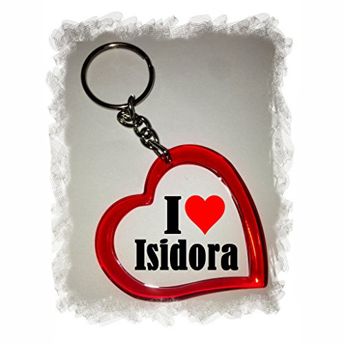 EXCLUSIVO: Llavero del corazón "I Love Isidora" , una gran idea para un regalo para su pareja, familiares y muchos más! - socios remolques, encantos encantos mochila, bolso, encantos del amor, te, amigos, amantes del amor, accesorio, Amo, Made in Germany.