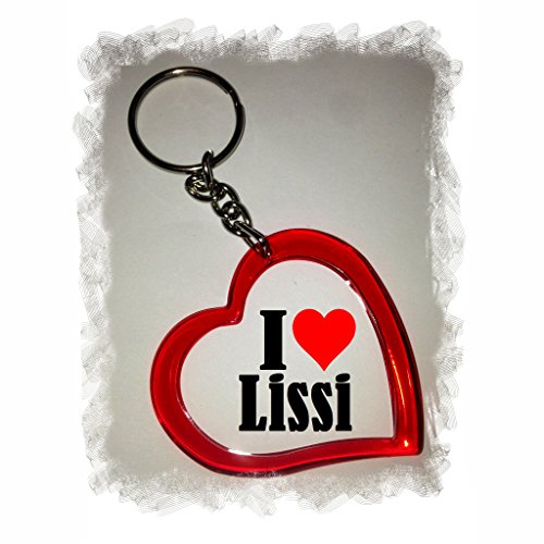 EXCLUSIVO: Llavero del corazón "I Love Lissi" , una gran idea para un regalo para su pareja, familiares y muchos más! - socios remolques, encantos encantos mochila, bolso, encantos del amor, te, amigos, amantes del amor, accesorio, Amo, Made in Germany.