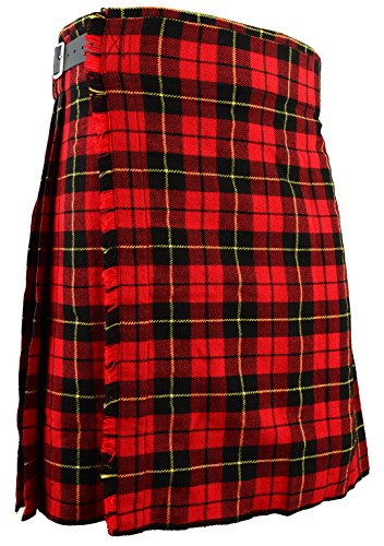 Falda Escocesa Vestido Tierras Altas Tradicional Hombres Kilt - Wallace, W38