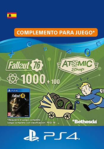 Fallout 76: 1000 (+100 Bonus) Atoms - 1000 Atoms Edition | Código de descarga PS4 - Cuenta española