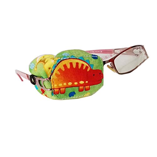 Fancy Pumpkin Parche de ojo de dinosaurio creativo, gafas individuales cubren el tratamiento de ambliopía para niños (ojo derecho), E