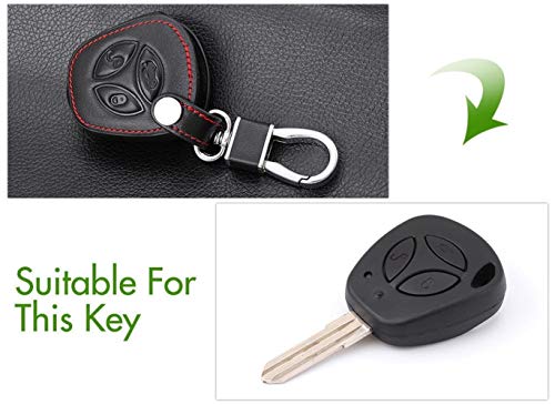 Fob remoto de coches Case Key Fob Shell cubierta For LADA Granta sedán Largus Kalina Vesta xray alejado de la llave Fob cubierta protectora plegable Set de vagones for el caso de cuero clave Key Fob c