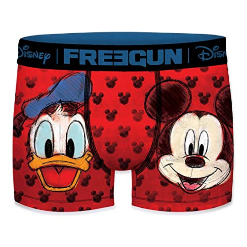 Freegun - Calzoncillos para hombre, diseño de Mickey Mouse Mickey & Donald Paint M