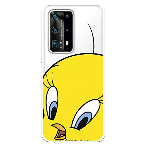 Funda para Huawei P40 Pro Oficial de Looney Tunes Piolín Silueta Transparente para Proteger tu móvil. Carcasa para Huawei de Silicona Flexible con Licencia Oficial de Warner Bros.