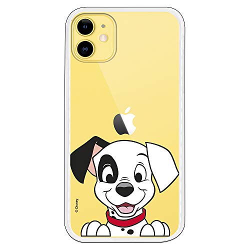 Funda para iPhone 11 Oficial de 101 Dálmatas Cachorro Sonrisa para Proteger tu móvil. Carcasa para Apple de Silicona Flexible con Licencia Oficial de Disney.