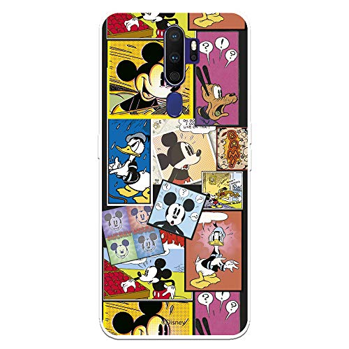 Funda para OPPO A9 2020 - A5 2020 Oficial de Clásicos Disney Mickey Comic para Proteger tu móvil. Carcasa para OPPO de Silicona Flexible con Licencia Oficial de Disney.