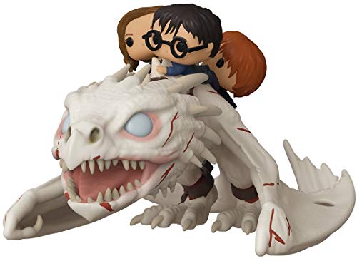 Funko- Pop Ride Potter-Dragon w/Harry, Ron, & Hermione Figura Coleccionable, Multicolor (50815)