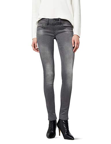 G-STAR RAW Lynn Mid Skinny Wmn Vaqueros, Gris (Medium Aged 6132), 25W / 32L para Mujer