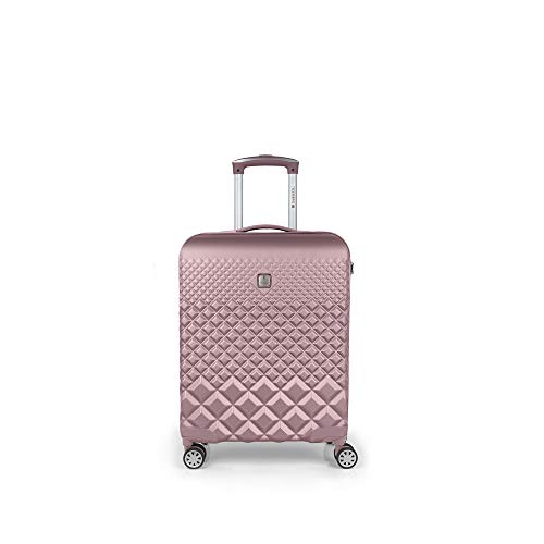 Gabol - Oporto | Maleta de Cabina Rigidas de 40 x 55 x 20 cm con Capacidad para 36 L de Color Rosa