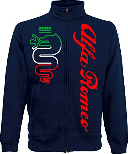 Generico Chaqueta Alfa Romeo World Rally Team Car STI Tuner Jacket azul navy XL