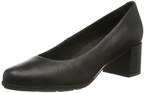 Geox Women's D New Annya Mid A Closed Toe Heels, Black (Black C9997), 6 UK