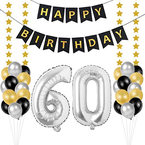Decoraciones de cumpleaños número 30 negro y dorado para hombres y mujeres,  pancarta de globos de aluminio hechos en 1993 y 15 globos de látex de