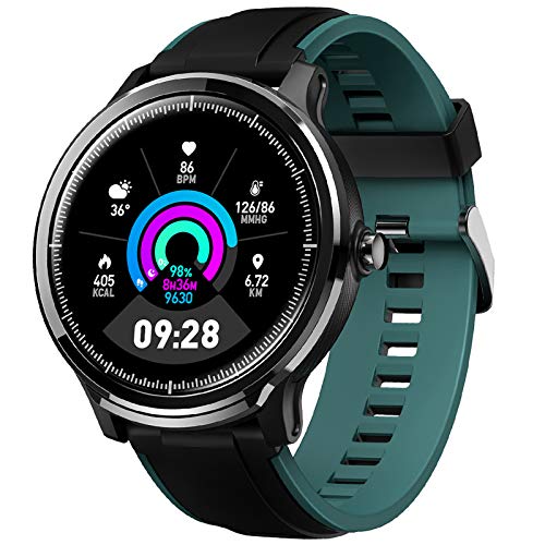 GOKOO Bluetooth Smartwatch Hombre Reloj Inteligente Impermeable IP68 Actividad Monitor Pulsómetro Compatible con Android y iOS