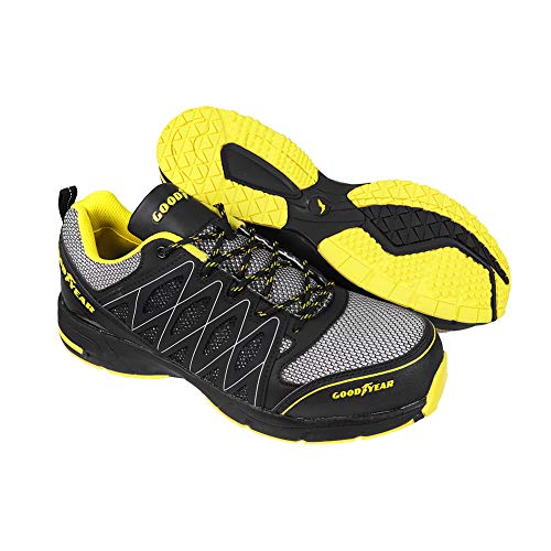 Goodyear GYSHU1502, Zapatillas de Seguridad para Hombre, Negro (Black/Yellow), 46 EU