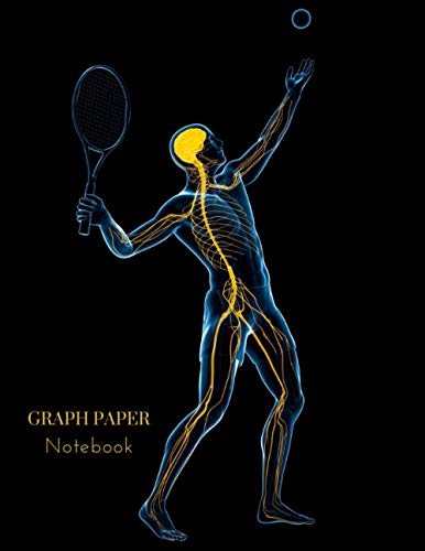 Graph Paper Notebook: Quad Ruled Math Book, 4 x 4, For Tennis Ball Fans ~ 8.5" x 11" (120 Pages)