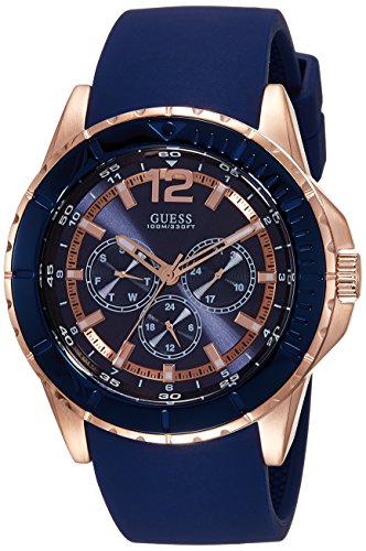 Guess Reloj analogico para Hombre de Cuarzo con Correa en Piel W0673G1