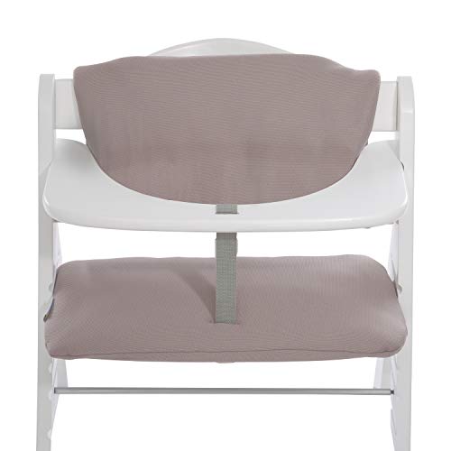 Hauck Highchair Pad Deluxe - Cojin protector para trona alta modelo hauck Alpha+, colocación fácil, Stretch Beige