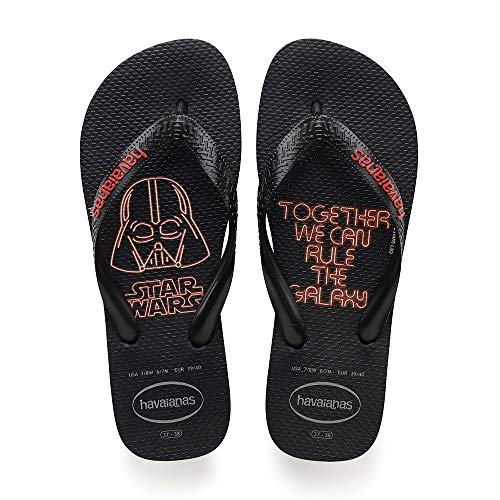 Havaianas Stars Wars, Chanclas Unisex Adulto, Multicolor (Black/Red), 35/36 EU