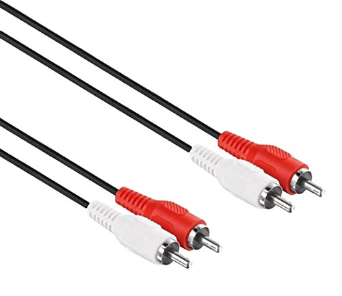 HDSupply LP-AC040-025 Audio Stereo Cable de audio 2x cable rca macho a jack 2x cable rca hembrilla 2,50m, negro