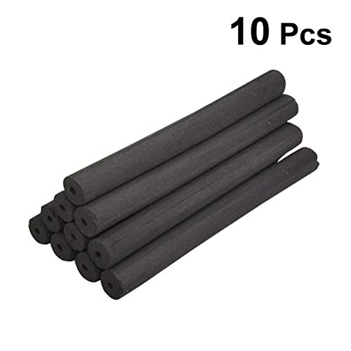 HEALIFTY 1.2x1.2cm Sin humo Moxa Rolls Moxa hecho a mano Sticks Bar 10pcs (Negro)