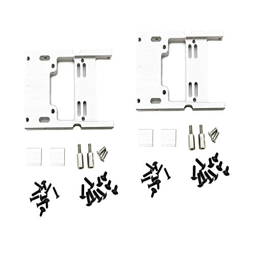 Hellery Paquete de 2 Soportes Fijos de Dirección RC para Camionetas Pickup WPL B36 C24 C34, Actualización de Bricolaje