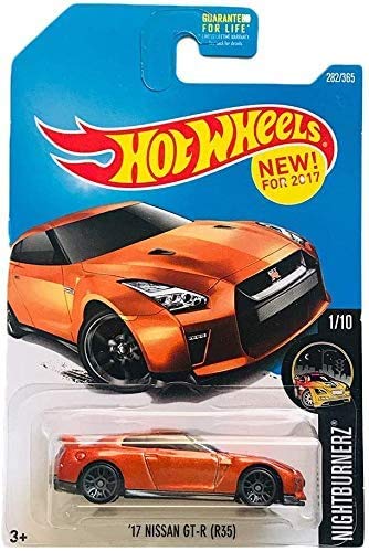 Hot Wheels '17 Nissan GT-R Nightburnerz 282/365 Coche Miniatura diecast