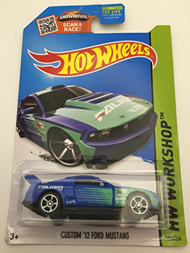 Hot Wheels, 2015 HW Workshop, Custom '12 Ford Mustang [Blue] Die-Cast Vehicle #240/250 by Hot Wheels