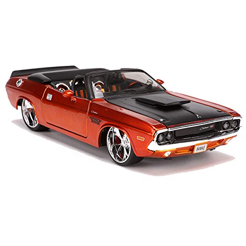 HPDOX 1:24 Mini Car-1970 Dodge Challehger R/T Modelo De Coche Convertible - SimulacióN De AleacióN De Coche - SimulacióN EstáTica Modelo De FundicióN A PresióN, Decoraciones, Regalos, ColeccióN,A-01