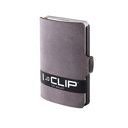 I-CLIP ® Cartera Soft-Touch Gris, Gunmetal-Black (Disponible En 8 Variantes)