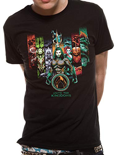 I-D-C Aquaman Movie T-Shirt Unite The Kingdoms Size M Shirts