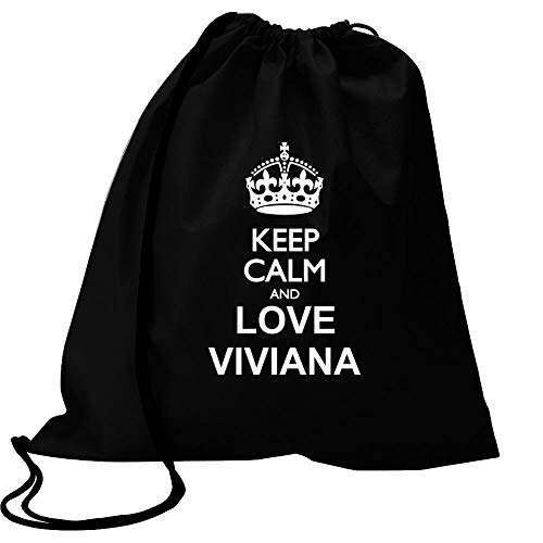 Idakoos Keep Calm and Love Viviana Bolsa Deportiva 18" x 13"