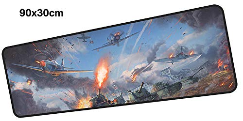 IGZNB Alfombrilla De Ratón War Thunder Gamer 900X300Mm Alfombrilla De Ratón Pc para Juegos Grandes Accesorios De Escritorio para Libros Color I