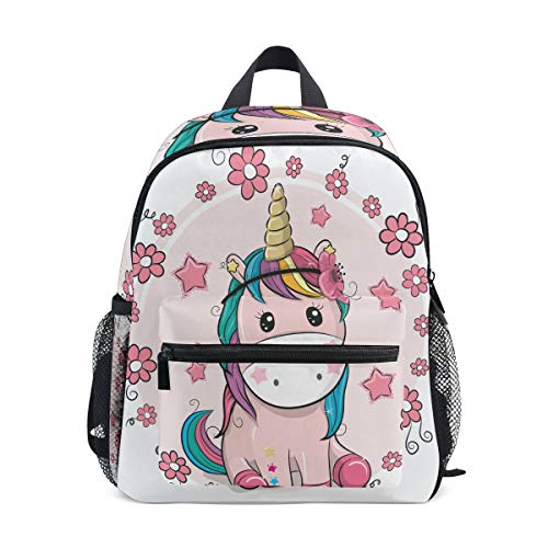 ISAOA Niño 3D caballo marrón niños mochilas Kinder preescolar niño niños/niñas mochila mochilas lindo (rosado)