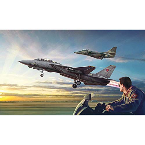 Italeri 1422 Modelo de plástico para Montar Aerei Top Gun F-14A Vs A-4F- Contiene 2 Modelos Modelo Kit Escala 1:72