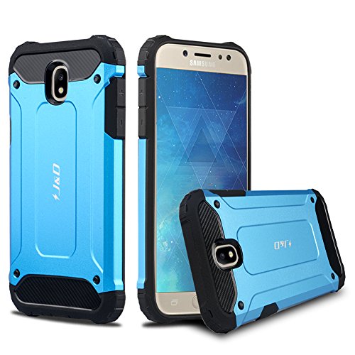 J&D Compatible para Galaxy J7 2017 Funda, [Armadura Delgada] [Doble Capa] [Protección Pesada] Híbrida Resistente Funda Protectora y Robusta para Samsung Galaxy J7 (Release in 2017) - [No para J7 2016]