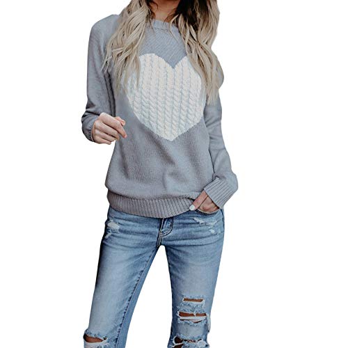 Jerseys De Punto para Mujer Cuello de Tortuga Manga Larga Suelto Prendas de Punto Suéter Irregular Jerséis Collar de la Pila Tops Cálido Otoño Invierno riou