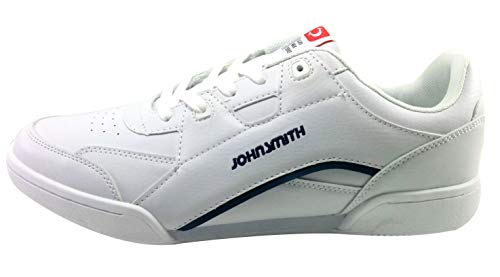 JOHN SMITH Zap.J.Smith CASIUS C, Zapatillas de Deporte para Hombre, Blanco/Azul Marino, 42 EU