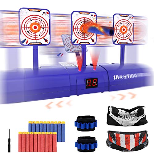 joylink Objetivo de Tiro Eléctrico, Objetivo Digital Electrónico para Pistolas Nerf con Restablecimiento Automático Tiro Juguete y Efectos de Sonido y Luz para Nerf N-Strike Elite/Mega/Rival Series