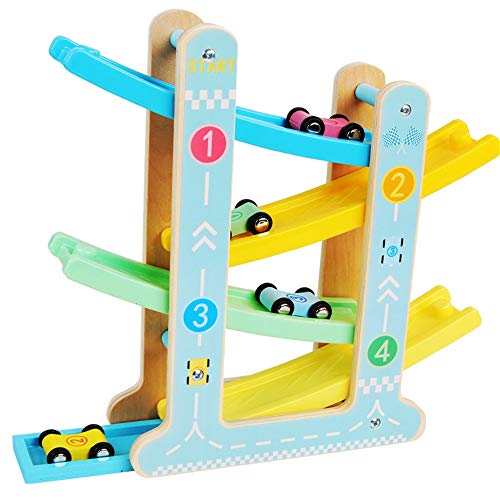 Juguetes para niños Actividad aprendices Cubo de Cosplay conjunto de juguete de carreras de coches de Madera Aparcamiento Lot pista for niños de juguete for niños Game Boy madera Actividad Clasificado