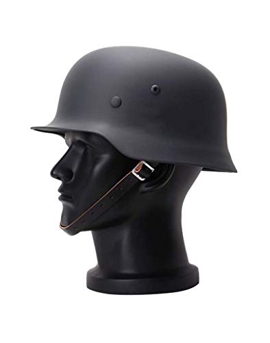 JXS Alemán M35 Casco de Acero de la reproducción, de Protección de la Segunda Guerra Mundial Soldado Casco para Retro Colección Casco de la Motocicleta