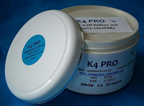 K4-PRO 500g alta conductividad térmica pasta térmica 4,6 W/m.K para disipadores de ordenador. Ideal para computadoras portátiles y Apple iMac