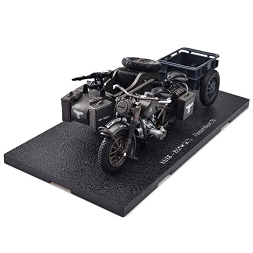 KaKaDz Wei KKD Escala Modelo Simulación Vehículo 1:24 Alemán R75 Modelo de Motocicleta de simulación de la Segunda Guerra Mundial Rueda Lateral Modelo de aleación Favorito (Color : German R75)