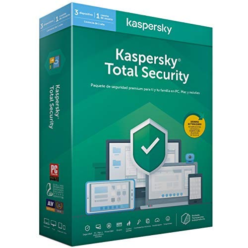 Kaspersky 2020 Total Security - Antivirus, 3 Licencias, 1 Año