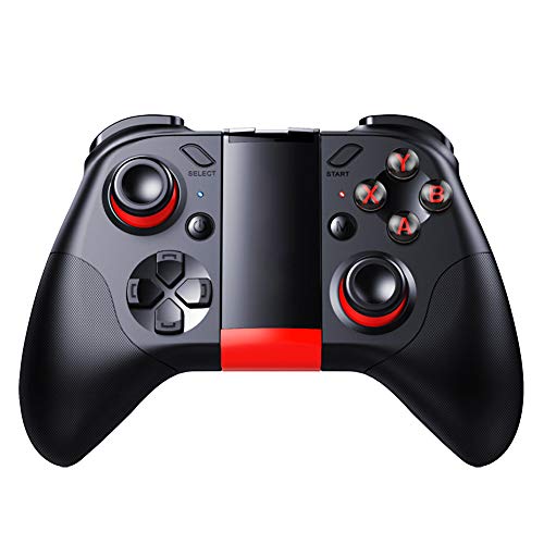 Kilcvt Controlador De Joystick InaláMbrico para Juegos Bluetooth, Controlador De Joystick InaláMbrico Soporte para TeléFono Remoto VR Gamepad / 40H Tiempo De Juego, Android/Tablet